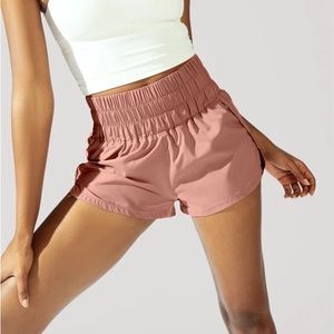 Women's High-Waisted Pink Shorts